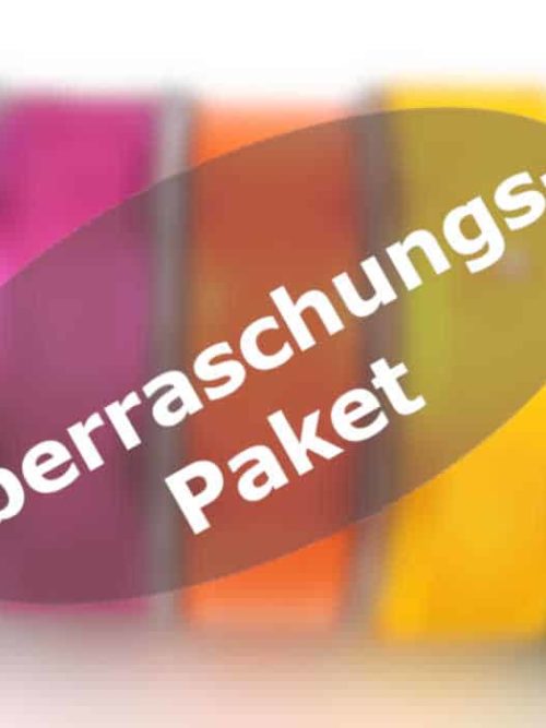 Surprise package with 5 ribbons