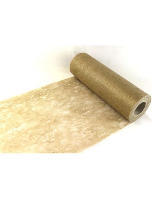 Decorative fleece tape gold, 230 mm wide