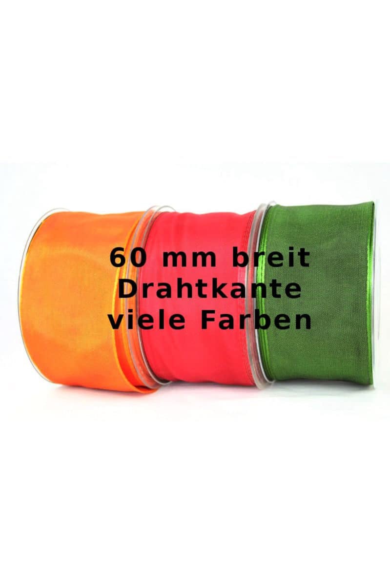 Decorative tape with wire edge, 60 mm wide