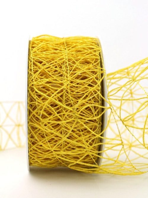 Mesh strap yellow, 60 mm