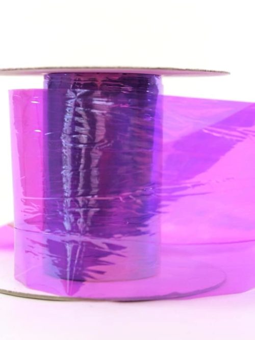 Decorative foil purple iridescent, 75 mm