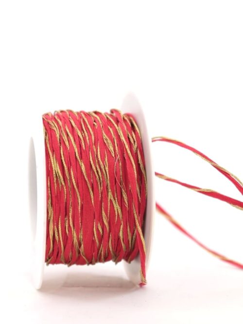 decorative cord red-gold, 3 mm