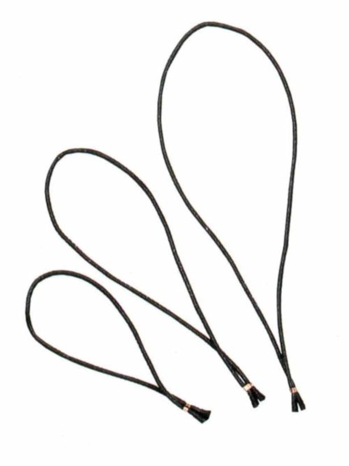 Elastic hanger, black, various lengths