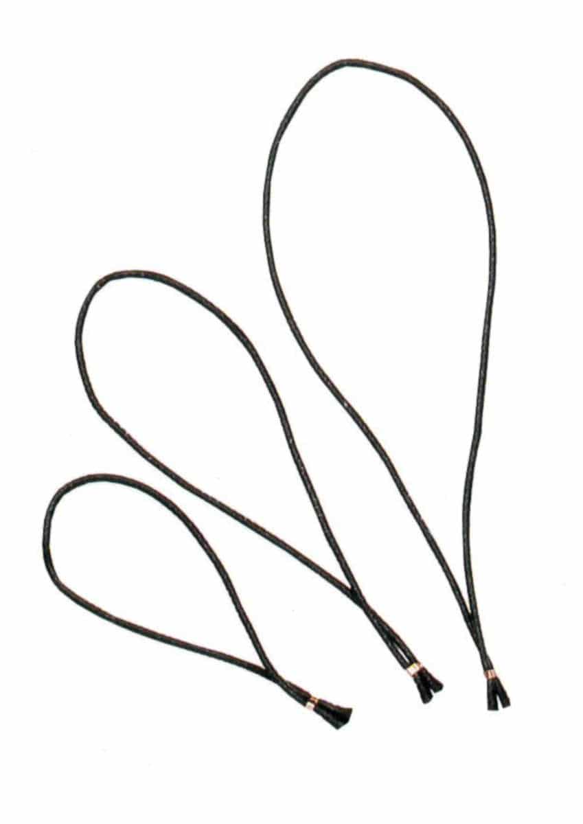 Elastic hanger, black, various lengths