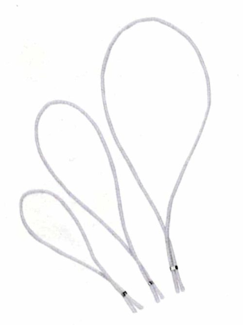 Elastic hanger, white, various lengths
