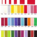 Colour pattern card satin ribbon 22010