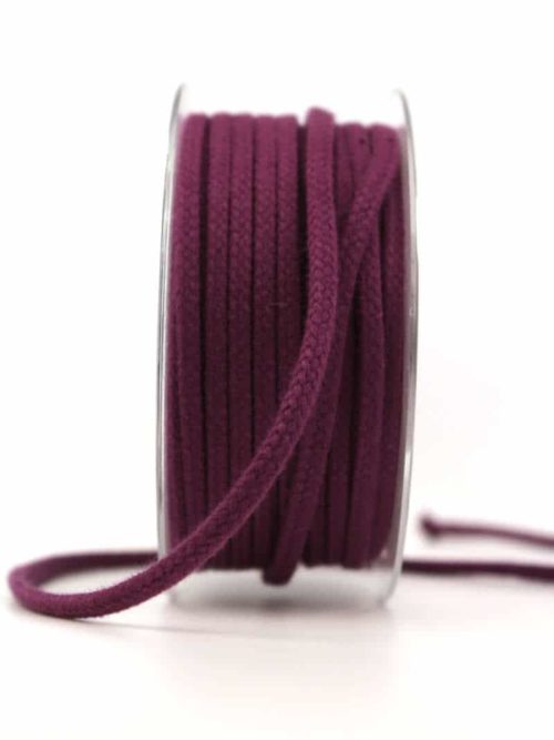 Braided cord, erika, 4 mm thick