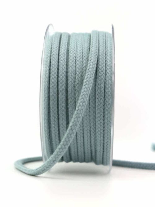 Braided cord, light blue, 4 mm thick