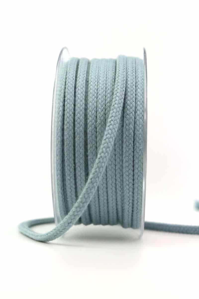 Braided cord, light blue, 4 mm thick