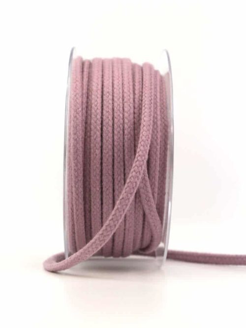 Braided cord, lavender, 4 mm thick