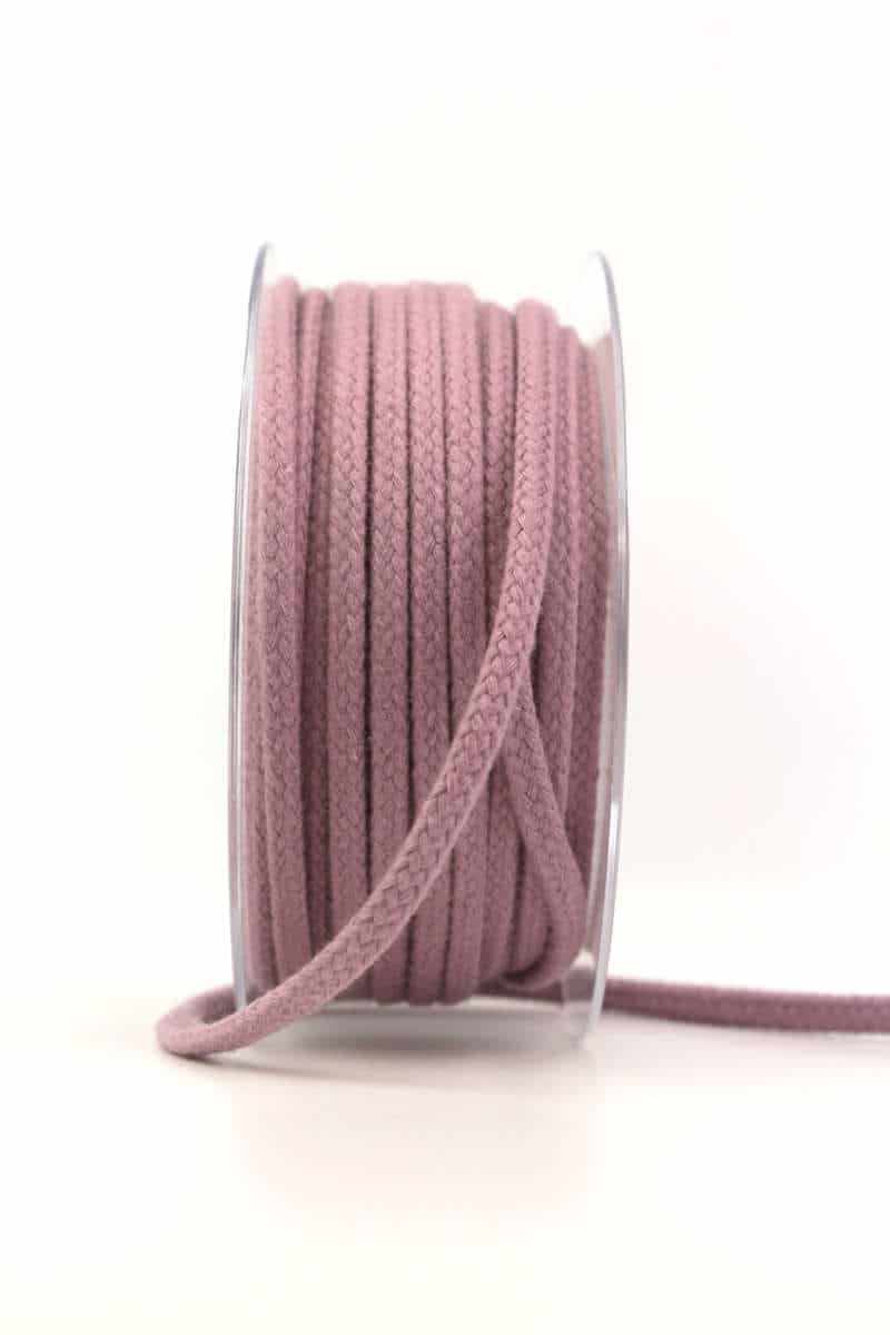 Braided cord, lavender, 4 mm thick