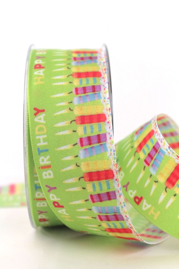 Wrapping ribbon birthday candles, 40 mm
