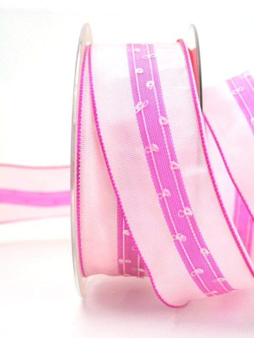 Simple gift ribbon light blue, 40 mm wide