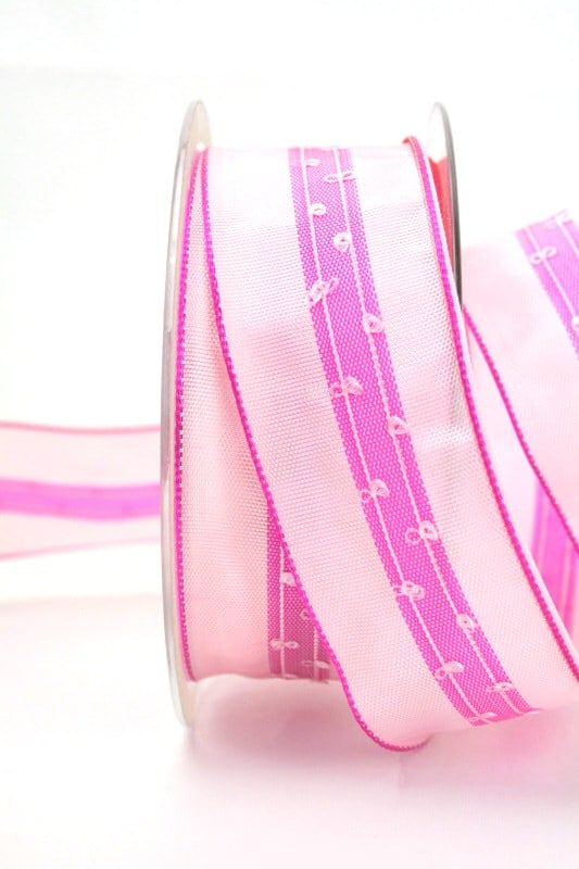 Simple gift ribbon light blue, 40 mm wide