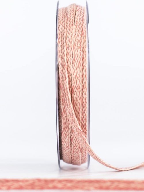 Braided tape, pink, 20 mm wide