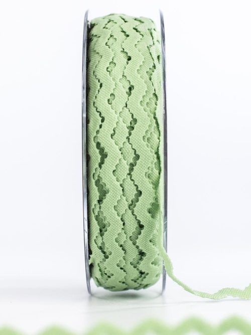 Pointed braid "Extra", light green, 10 mm wide