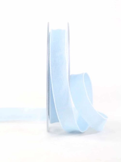 Delicate linen ribbon, sky blue, 15 mm wide