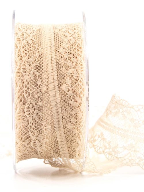 Fine lace, sand, 40 mm wide