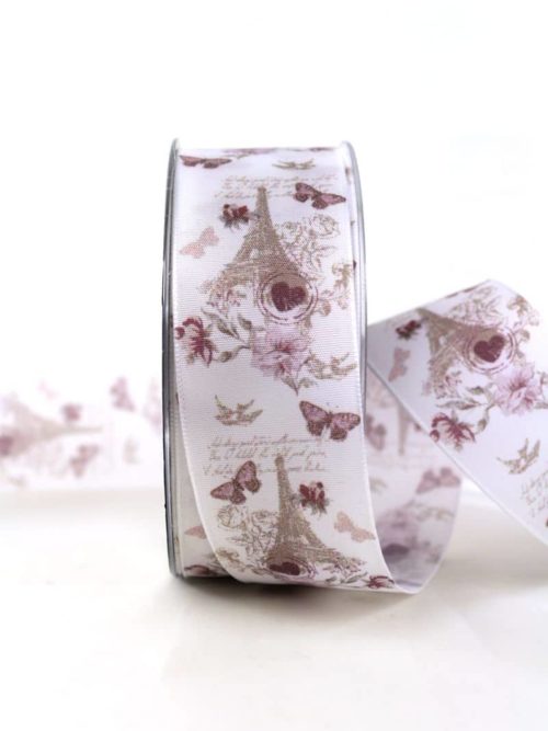 Gift ribbon "L'amour", 40 mm wide