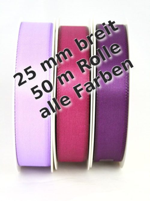Taffeta ribbon 25 mm wide