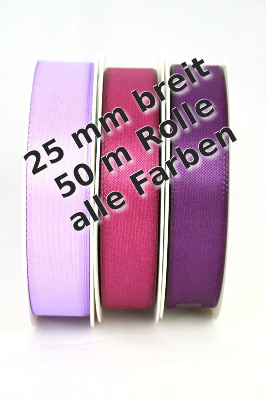 Taffeta ribbon 25 mm wide