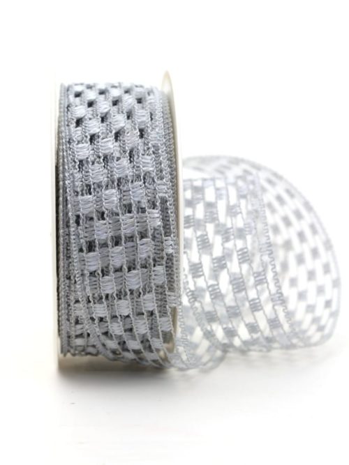 Grid band silver grey, 40 mm wide