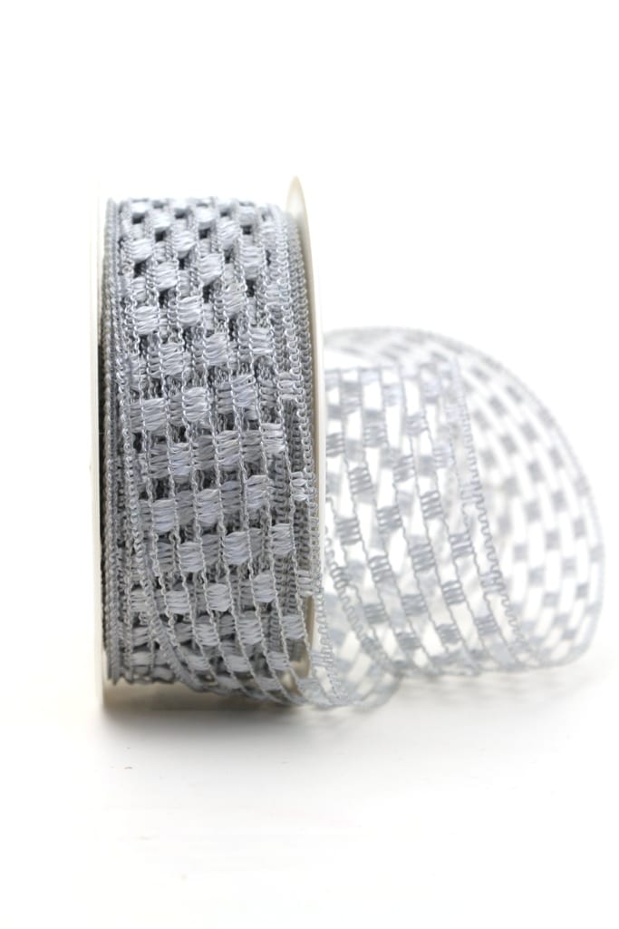 Grid band silver grey, 40 mm wide