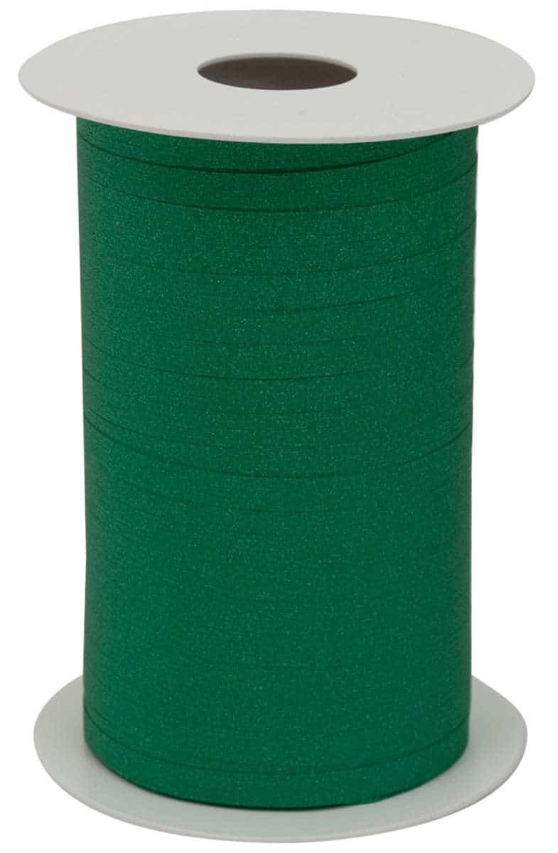 Glamour glitter ruffle ribbon, dark green, 5 mm wide