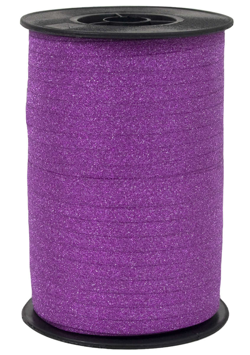 Glamour glitter ruffle ribbon, pink, 5 mm wide