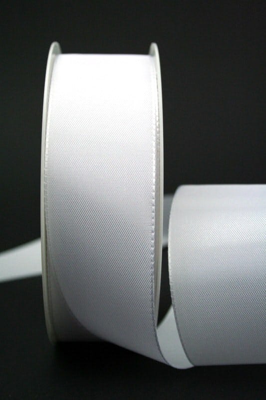 Ribbon white, 40 mm wide