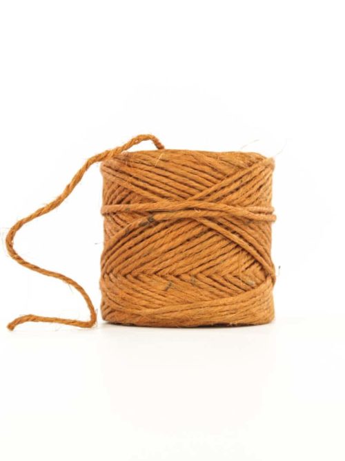 Jute cord, orange, 3 mm thick