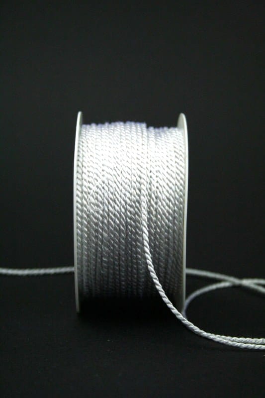 decorative cord white, 2 mm