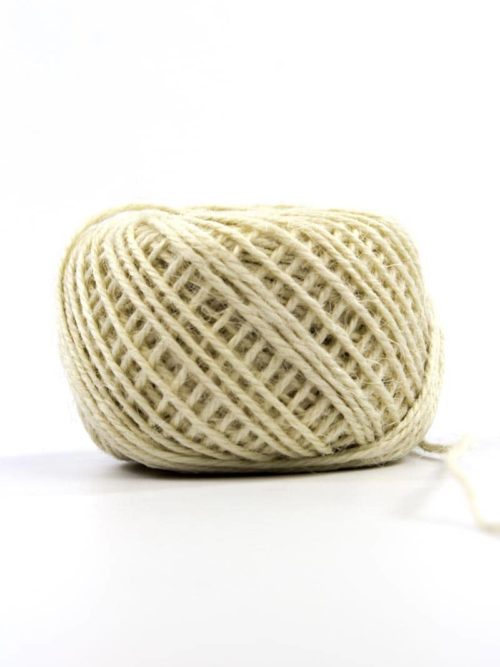 Jute cord cream, 1 mm thick