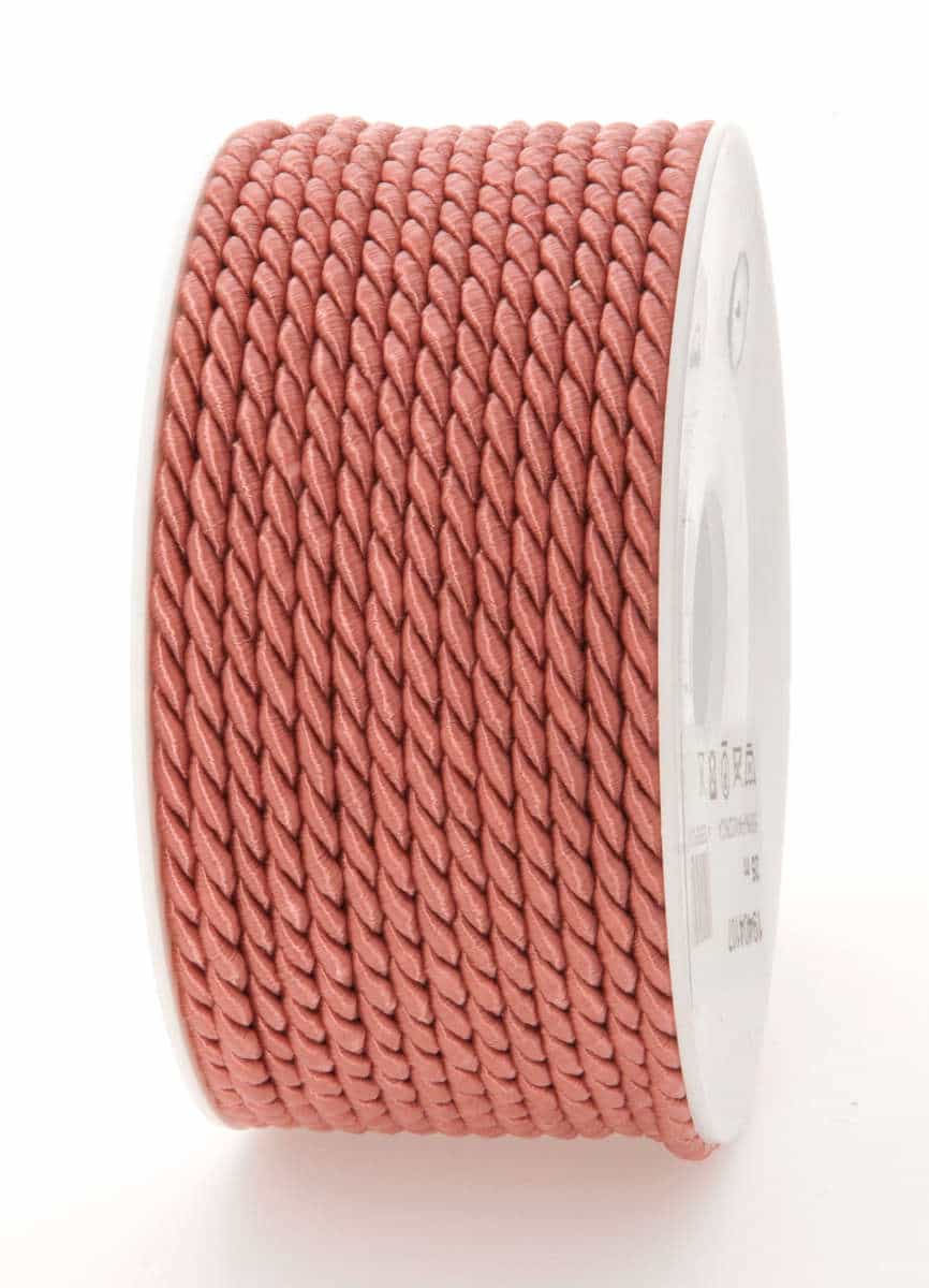 Cord, old pink, 6 mm thick