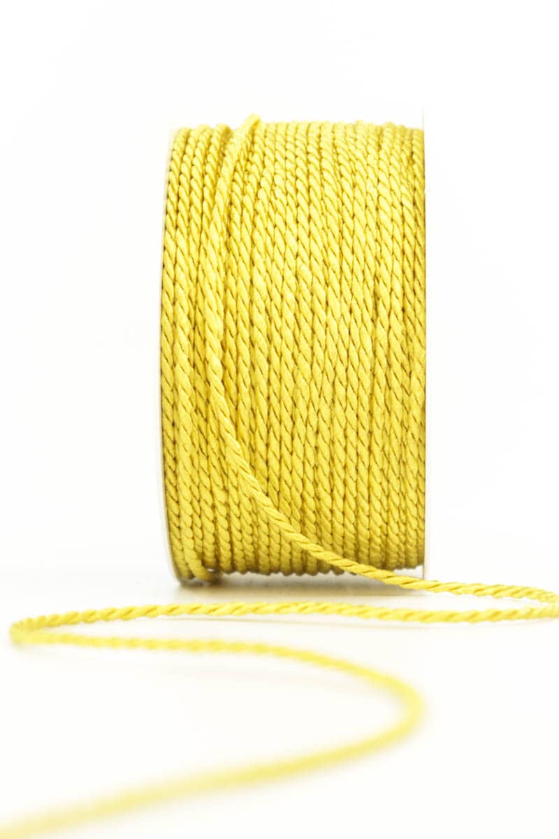 cord, yellow, 2 mm thick