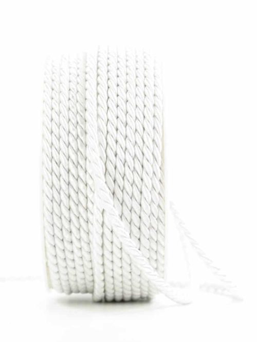 cord, white, 4 mm thick