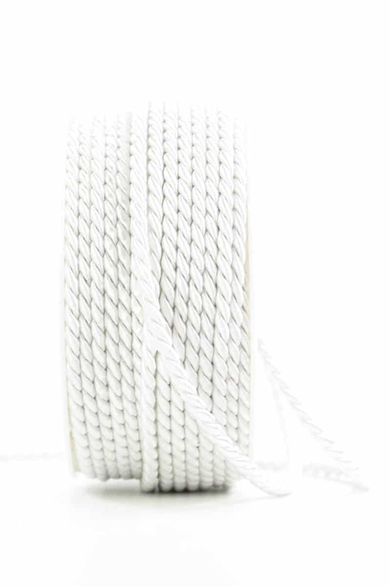cord, white, 4 mm thick