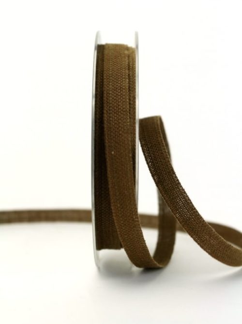 Linen binding brown, 10 mm