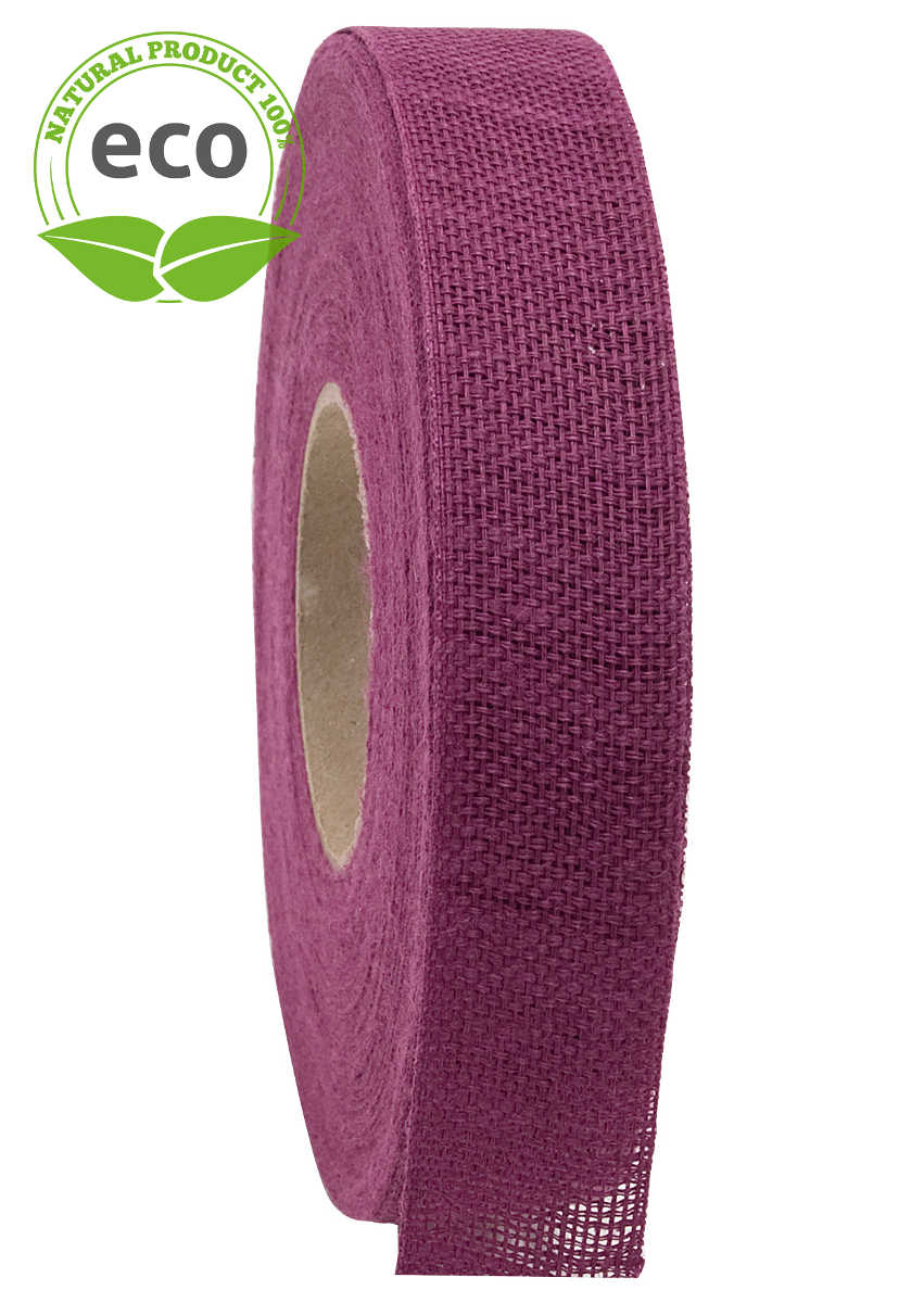 Nature Basic cloth binding, purple, 25 mm wide, ECO