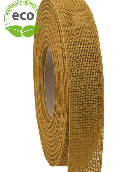 Nature Basic cloth binding, yellow, 25 mm wide, ECO
