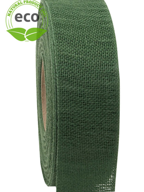 Nature Basic cloth binding, dark green, 40 mm wide, ECO