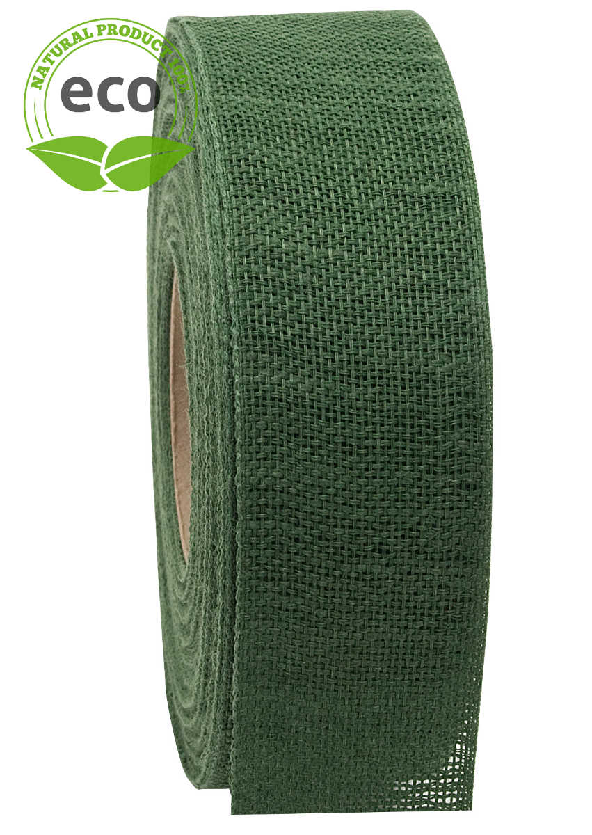 Nature Basic cloth binding, dark green, 40 mm wide, ECO