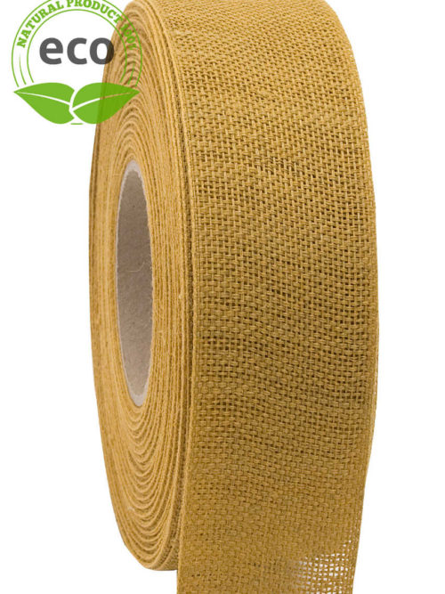 Nature Basic cloth binding, yellow, 40 mm wide, ECO