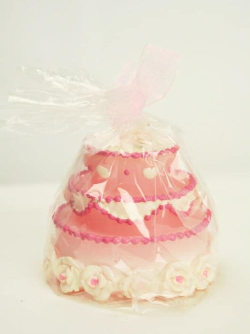 Motive candle wedding cake