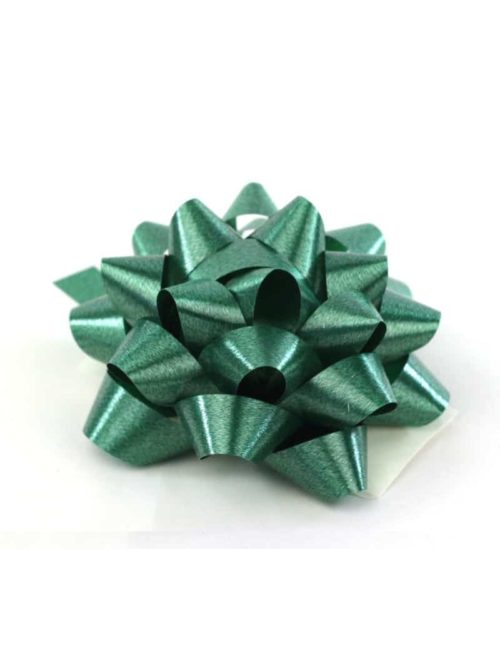 Polyband rosette, dark green, 60 mm large, 25 pieces