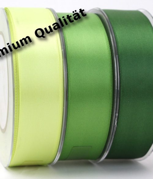 Premium double satin ribbon 25 mm, extra soft
