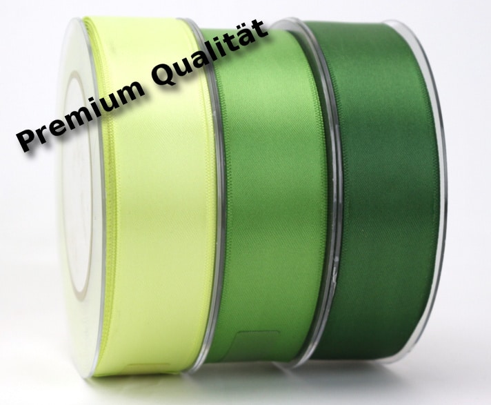 Premium double satin ribbon 25 mm, extra soft