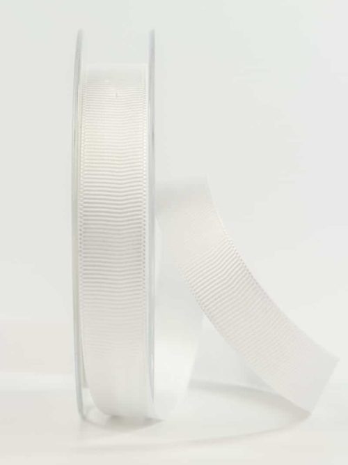ribbon, white, 15 mm wide