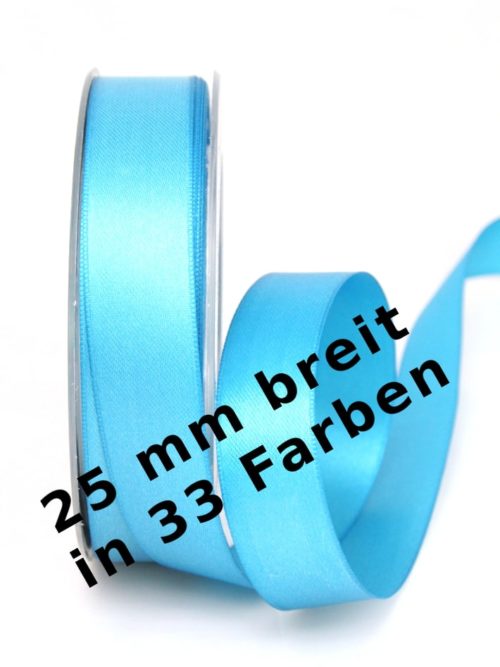 Satin ribbon 25 mm wide