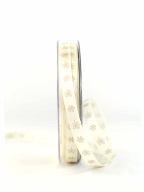 Satin ribbon gifts, cream, 10 mm wide